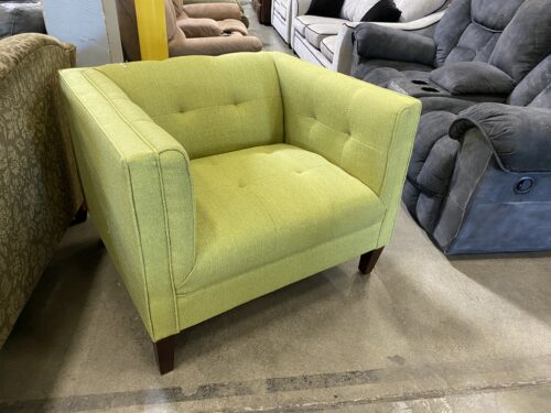 Modern Lime Square Armchair