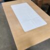 Light Wood Coffee Table with Tile Inlay