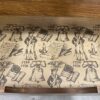 Wood Armoire Dresser with 1776 Decorated Drawers