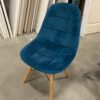 Teal Velvet Feel Side Chair