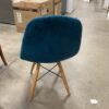Teal Velvet Feel Side Chair