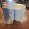 Grey Modern Metal Side Table