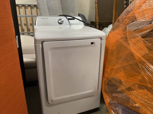 SAMSUNG Front Load Electric Dryer Model #DVE47CG3500WA3