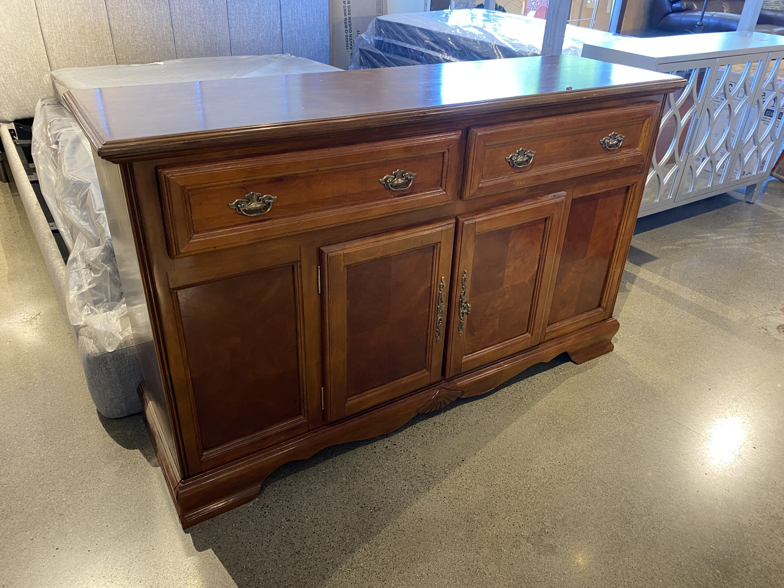 Traditional Buffet with Velvet Lined Drawers