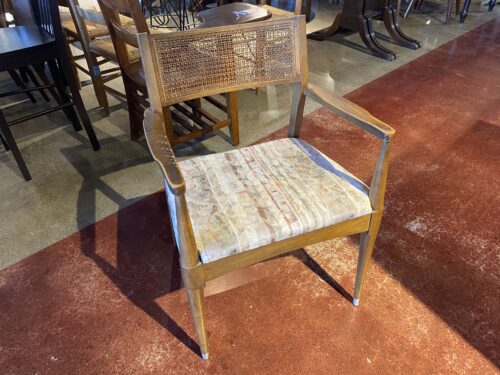 MCM Chair with Rattan Back