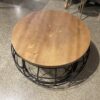 Contemporary Wood Top Coffee Table
