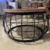 Contemporary Wood Top Coffee Table