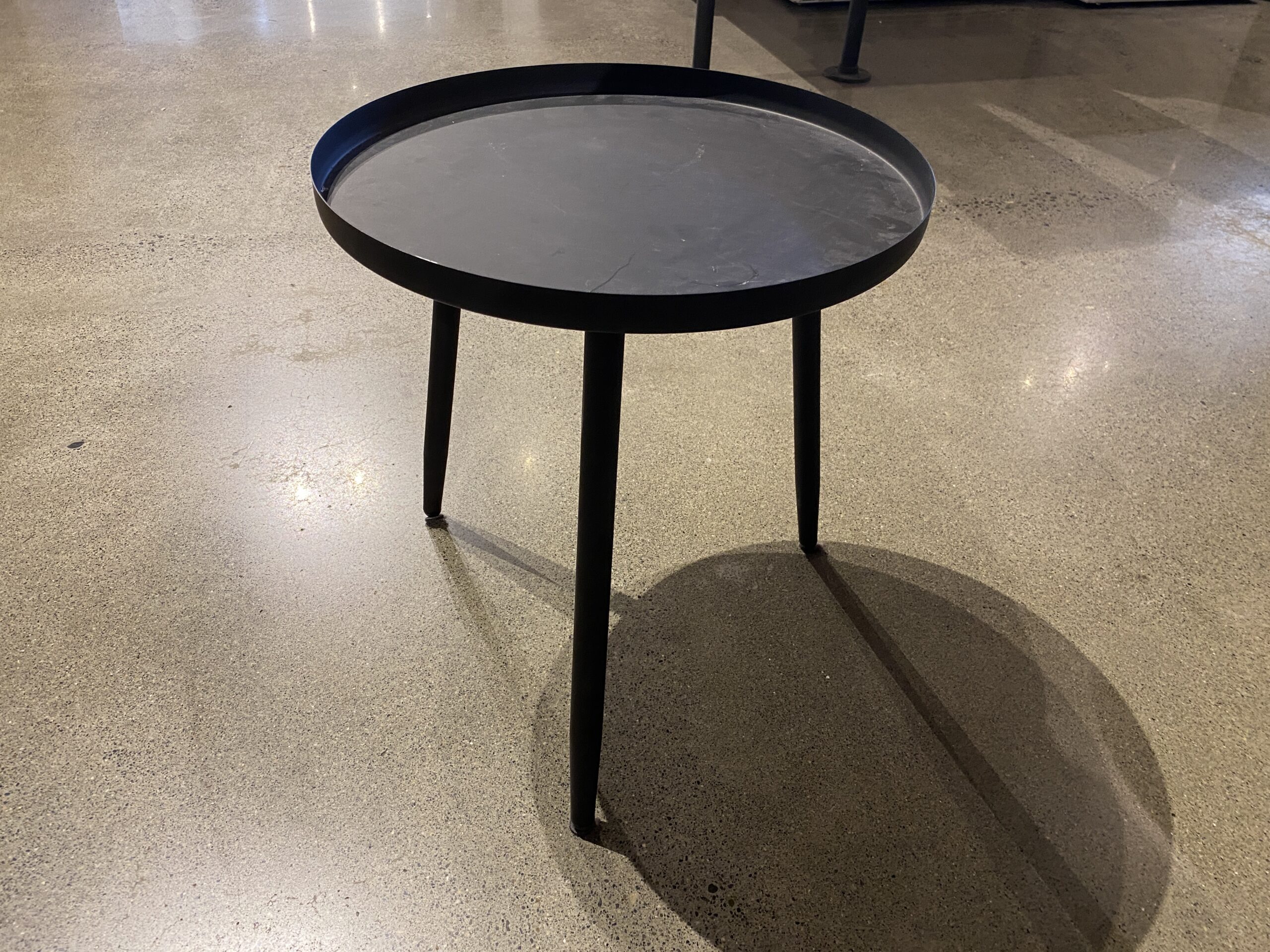 Black Metal Side Table