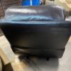 ERA NOUVEAU Black Leather Manual Reclining Rocking Chair