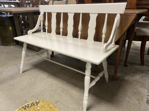 Classic White Bench