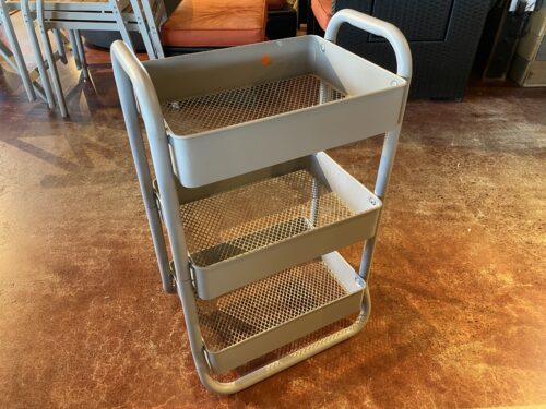 Grey Metal 3 Basket Storage