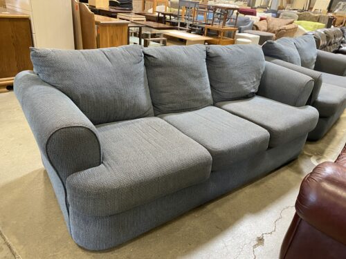 Blue Fabric 3 Seat Sofa