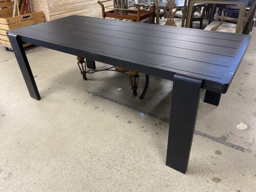 RESTORATION HARDWARE Iron Vige Aluminum Rectangular Dining Table