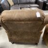 Brown Manual Recliner Chair w/ Nailhead Trim