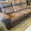 Cocoa Brown 3-Seater Power Recliner Sofa