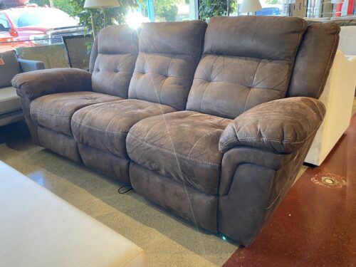 Cocoa Brown 3-Seater Power Recliner Sofa