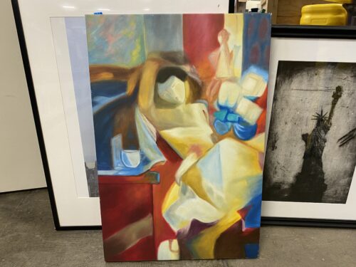 "Woman at Rest" Abstract Art Piece
