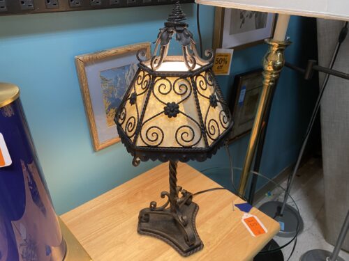 Twisted Metal Mini Table Lamp