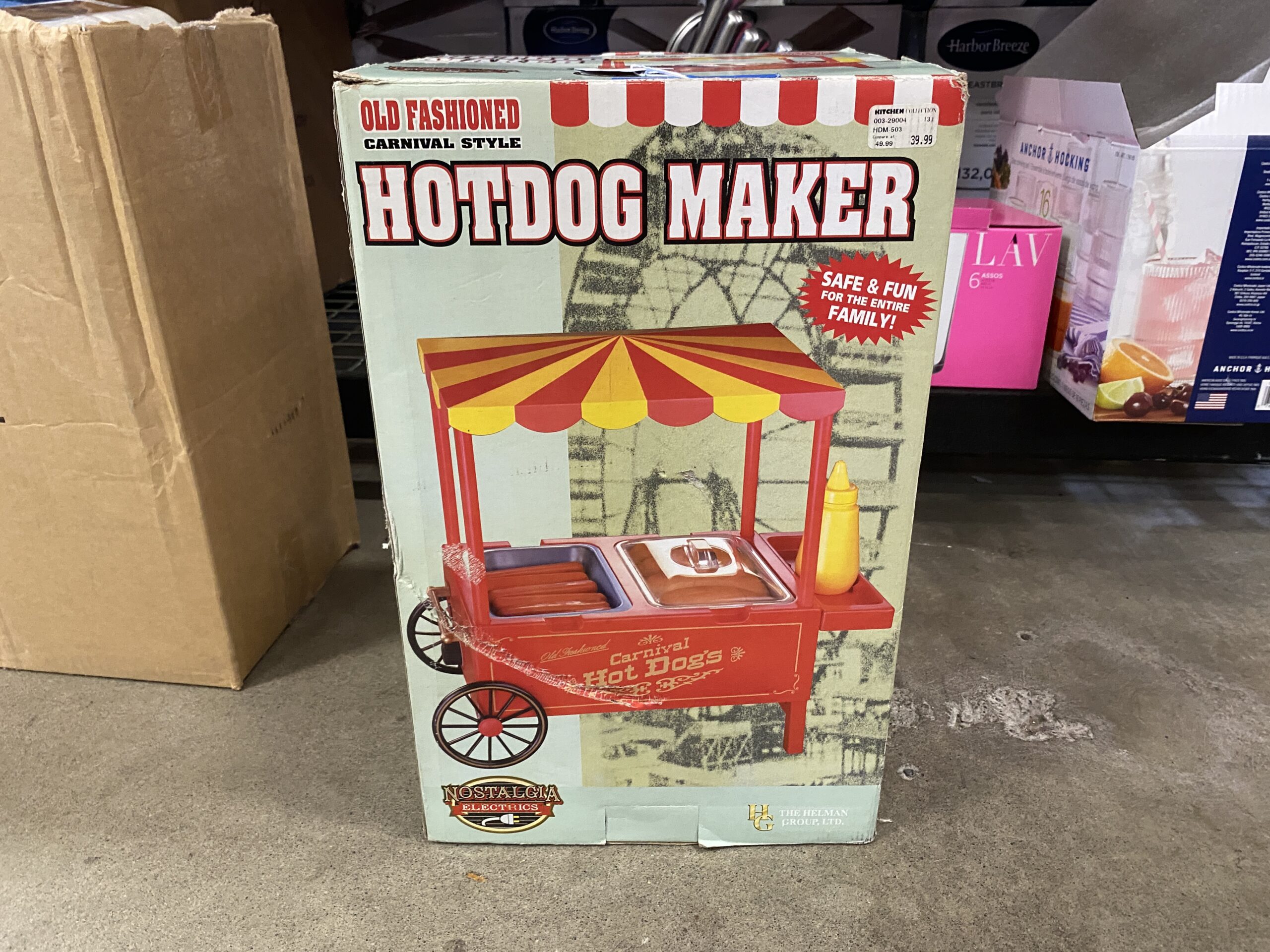 NOSTALGIA ELECTRIC Old Fashioned Tabletop Hotdog Maker Model #HDM-503