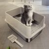 ICYAIR Stainless Steel Litter Box, Grey