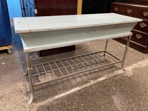Weathered Turquoise Sofa Table