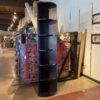 Slim Black Curved Front Corner Shelf