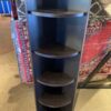 Slim Black Curved Front Corner Shelf
