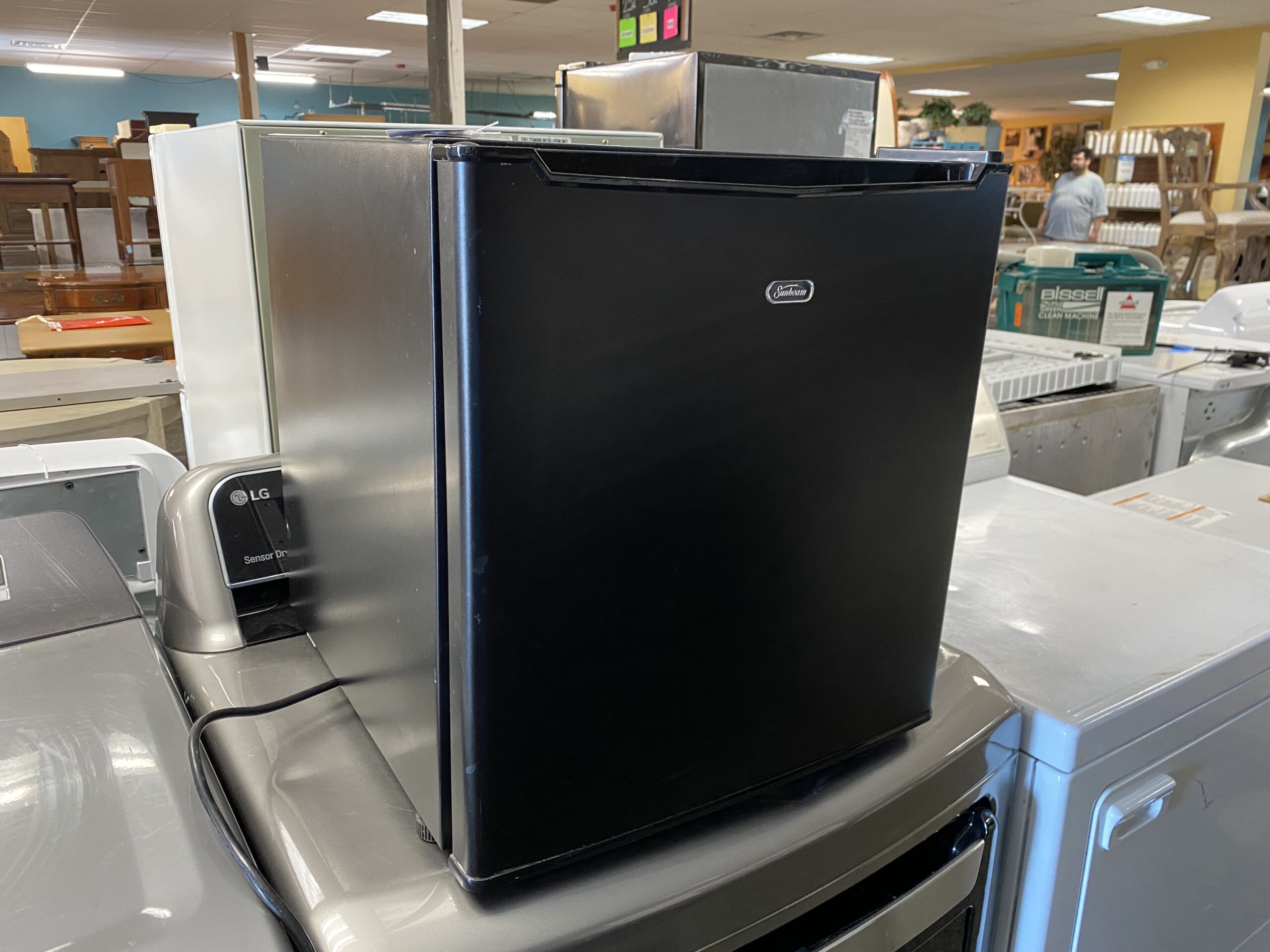 SUNBEAM Black Mini Fridge Model #REFSB17B