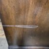 Dark Brown Glass Door TV Stand