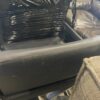 Black Faux Leather X Legged Directors Chair