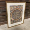 Hand Painted Framed Buddhist Wheel of Life