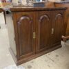 Lockable Extendable Sideboard w/ Leather Top