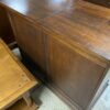 Lockable Extendable Sideboard w/ Leather Top