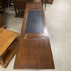 Lockable Extendable Sideboard w/ Leather Top
