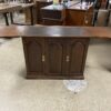 Lockable Extendable Sideboard w/ Leather Top