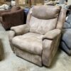 Plush Aged Brown Power Recliner
