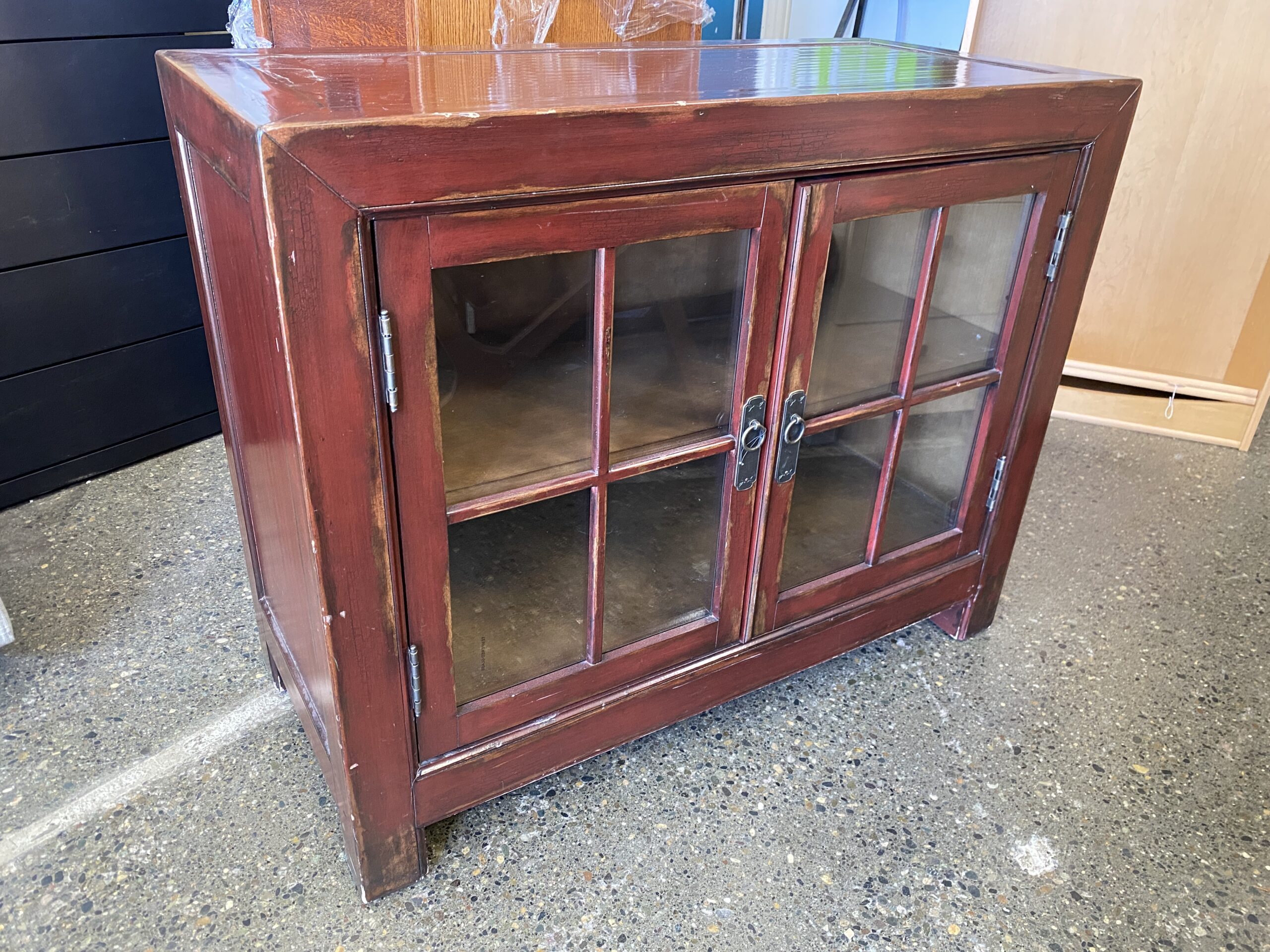 ETHAN ALLEN Cherry Stained TV Cabinet