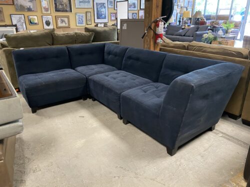 JONATHAN LOUIS Dark Blue Modular Sectional Sofa