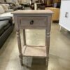 Dusty Purple White Washed Side Table