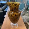 Hand Blown Leopard Print Glass Pitcher