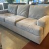 Boxy Plush Pale Grey 3-Seater Sofa