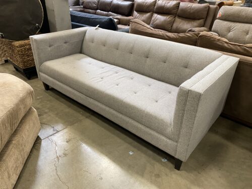 Modern Simplicity Grey Tufted Sofa