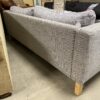 Light Blue 2 Cushion Fabric Sofa