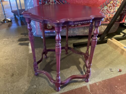 Beet Root Hexagonal Foyer/Accent Table