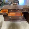 Vintage Red Wood 7 Drawer Buffet