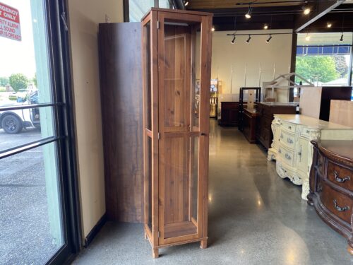 Pine Scented Glass-Side Display Cabinet