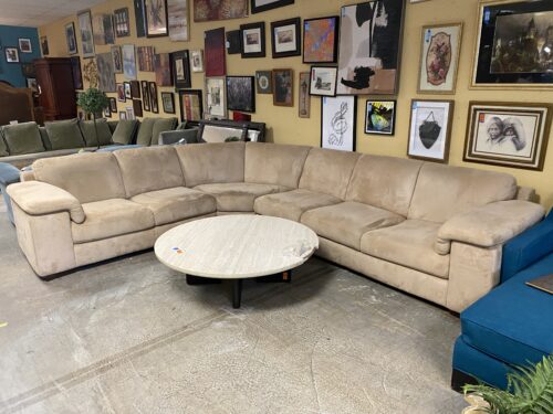 NATUZZI Creamy Coral Semi Circle Sectional