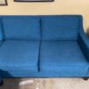 Teal 3 Seat Sofa w/ Moveable Lounger