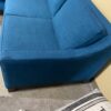 Teal 3 Seat Sofa w/ Moveable Lounger