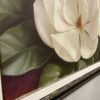Giant White Flowers in a Tiered Carved Frame